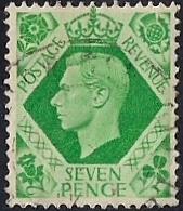 Great Britain #244 7P King George 6, used VF