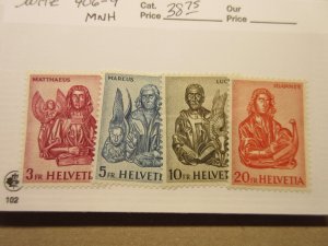 SWITZERLAND Scott 406-409 MNH  Lot12 Cat $38.75