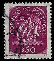 Portugal #621 Used; 50c Ancient Sailing Vessel (1943)