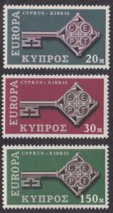 Cyprus # 314-316, Europa, NH, 1/2 Cat.