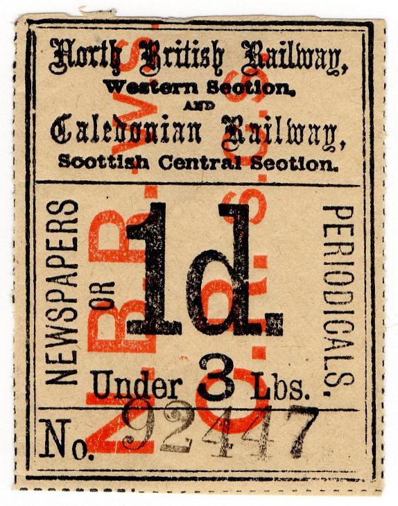 I.B North British Western Section & Caledonian Railway : Newspapers 1d