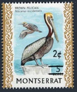 Montserrat 337 block/4,MNH.Michel 337. Birds 1976.Brown Pelican,new value.