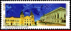 3227 BRAZIL 2012 CITY SAO LUIZ, 400 YEARS, CITIES CHURCHES PALACE RHM C-3231 MNH