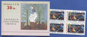 R798 -  SLOVAKIA 1996 3sk Bratislava Art, Complete Booklet