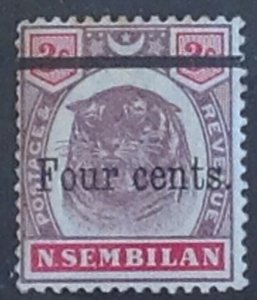 MALAYA NEGRI SEMBILAN SG17 LIGHTLY MOUNTED MINT 