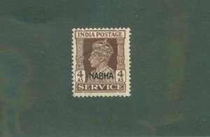 INDIA NABHA STATE 047 USED CV $5.25 BIN $2.40