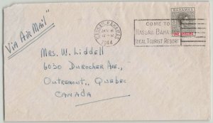 Canada 1944 WWII RCAF Attached to RAF Nassau Bahamas Military Airmail Cover