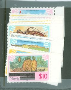 Nevis #100-112 Mint (NH) Single (Complete Set)