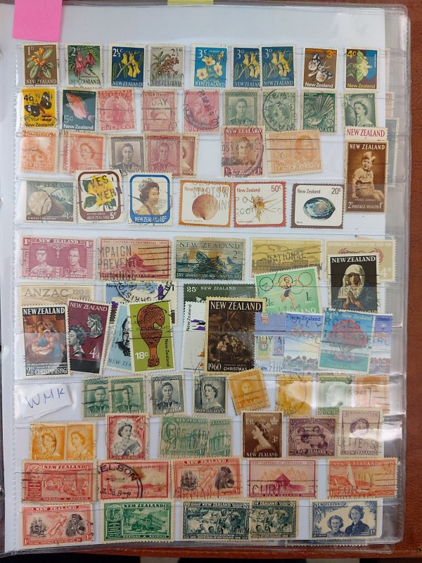 Mix Countries Lot of 270 Early Stamps- New Zealand, Tanzania and Thailand