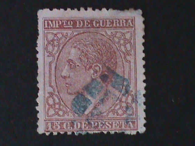 ​CUBA-WAR TAX STAMP- USED -VF-VERY OLD RARE-LAST ONE-RARE SCOTT NOT LISTED