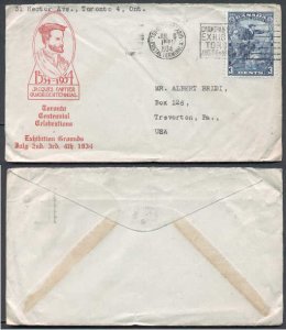 Canada-covers #5552 - 3c Cartier-Jacques Cartier quadricentennia