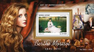 SIERRA LEONE - 2015 - Berthe Morisot - Perf Souv Sheet - Mint Never Hinged