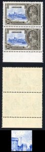 Gibraltar SG114a 2d Silver Jubilee Extra Flagstaff in a U/M Pair Cat 76.60 poun