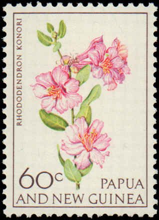 Papua New Guinea #228-231, Complete Set(4), 1966, Flowers, Never Hinged
