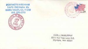 United States California Green Valley Sta. Santa Clarita 1992 violet double r...