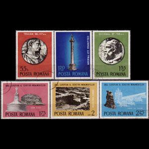 ROMANIA 1975 - Scott# 2563-8 Roman Monuments Set of 6 Used