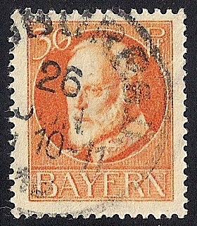 Bavaria #104 30PF Prince Regent Luitpold used VF