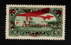 Alaouites Scott C20 MH* Overprinted  stamp Thinned