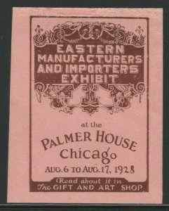 Eastern Manufacturers & Importers Exhibit, Chicago, IL, 1928 Poster Stamp