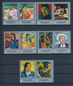 [34148] Yemen 1968 Paul Gauguin Paintings Perforated Souvenir Sheets MNH