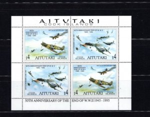 Aitutaki 510 WWII Planes MNH S/S K1XLC