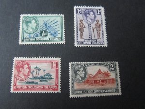 Solomon Islands 1939 Sc 67-70 MH