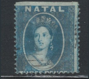 Natal 1860 Queen Victoria 3p Scott # 9 Used