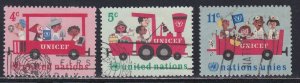 United Nations - New York # 161-163, UNICEF 20th Anniversary, Used, 1/3 Cat.