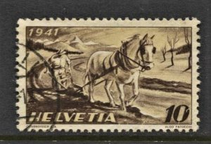 STAMP STATION PERTH Switzerland #279 Farmer Ploughing Used CV$0.60