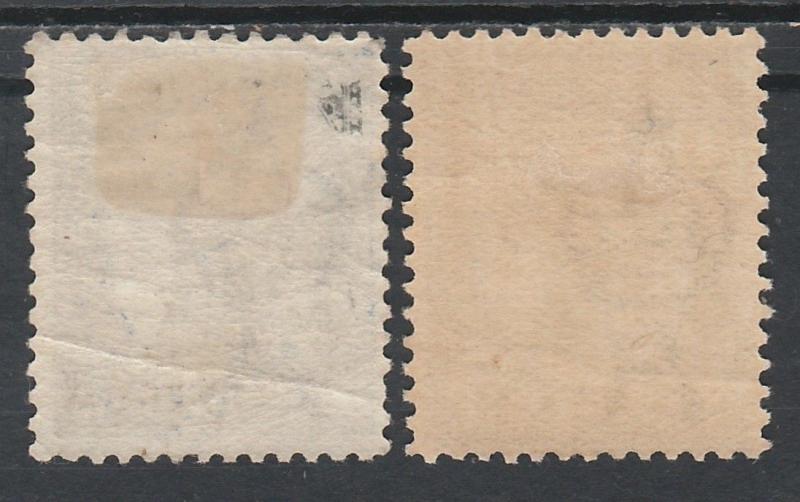 QUEENSLAND 1907 QV 2D 2 SHADES WMK CROWN/A 