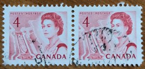 Canada #457 VF/XF used pair, CDS.