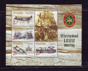 Lithuania Sc 748 2003 1000th Anniversary stamp sheet mint NH