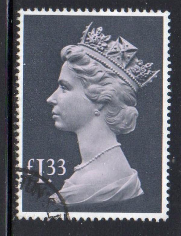 Great Britain Sc MH171 1984 £1.33 QE II Machin Head stamp used