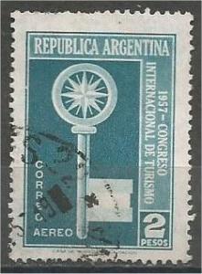 ARGENTINA, 1957, used 2p, International Congress, Scott C69