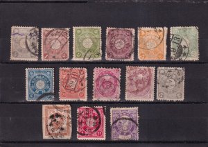 SA29b Japan early selection of used stamps