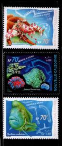 New Caledonia (NCE) Scott 849-851 MNH** stamp set