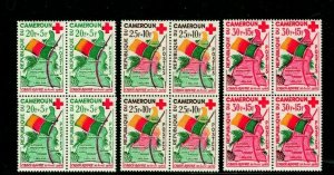 ES-14503 Cameroun B30-B32,MNH.Michel 326-328. Red Cross 1961.Map,Flag.