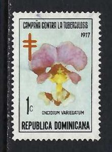 DOMINICAN REPUBLIC RA80 VFU FLOWER Z5370-6