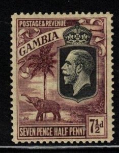 GAMBIA Scott # 122 MH - KGV & Elephant