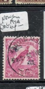 NEW GUINEA 3 1/2D BIRD NO DATES AIR MAIL   SG 194A   VFU     P0310H