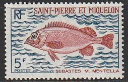 1972 St. Pierre and Miquelon - Sc 421 - MNH VF - 1 single - Sebastes Mentella