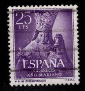 SPAIN Scott 806 Used Marian Year Virgin stamp