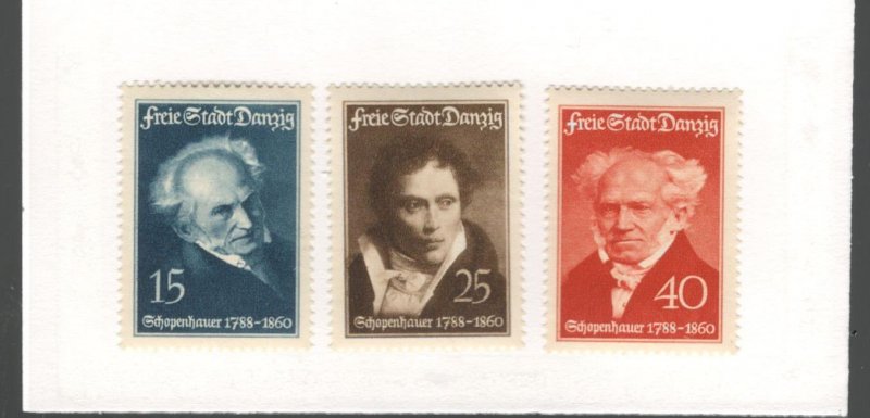 DANZIG, SCOTT# 222-224, MNH, OG, COMPLETE SET, SCV $20.00