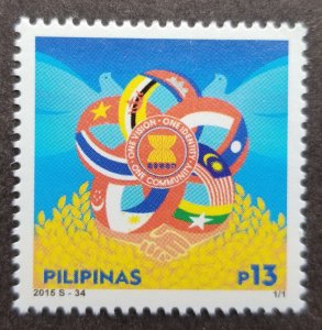 *FREE SHIP Philippines Joint Issue Of ASEAN Community 2015 Bird Dove (stamp) MNH
