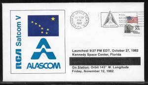 Space Cover Satcom V Communications Satellite Launch Oct. 27, 1982