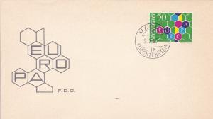 Liechtenstein 1960 Europa FDC  Clean Unaddressed