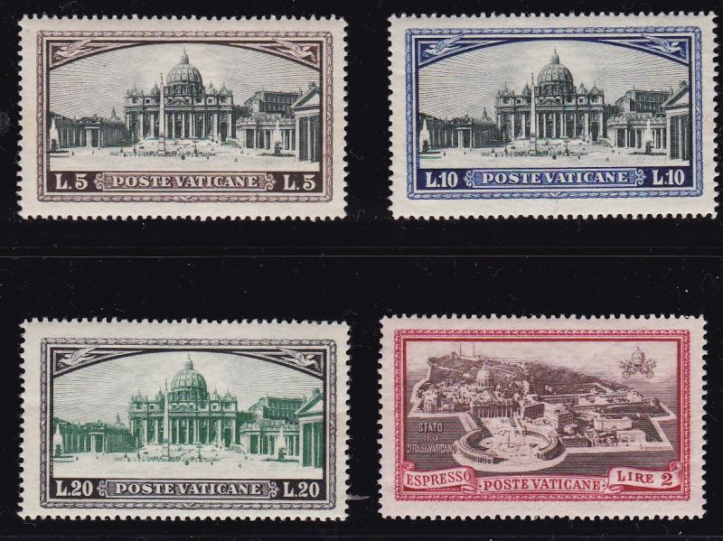 Vatican City 1933 Pope Pius XI & Scenes Complete set + Special Deliveries VF/NH