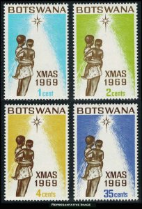 Botswana Scott 54-57 Mint never hinged.