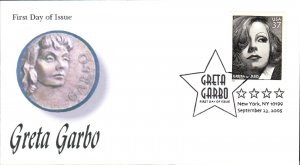 #3943 Greta Garbo Unknown FDC