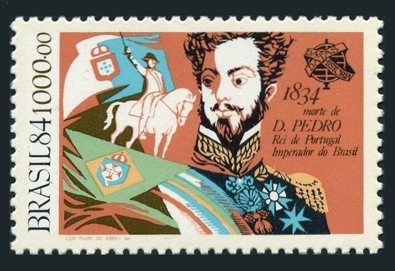 Brazil 1954,MNH.Michel 2068. Don Pedro I (IV of Portugal),150th death Ann.1984.